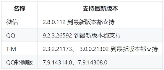 RevokeMsgPatcher电脑端QQ/TIM/微信防撤回补丁，支持双开