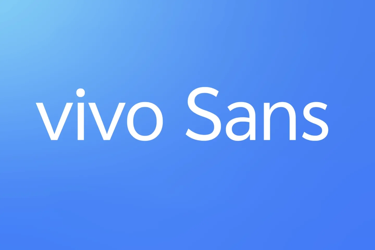 大气！vivo San字体宣布免费开放下载，支持商用